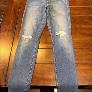 GAP Blue Denim Jeans with Distressed Detail